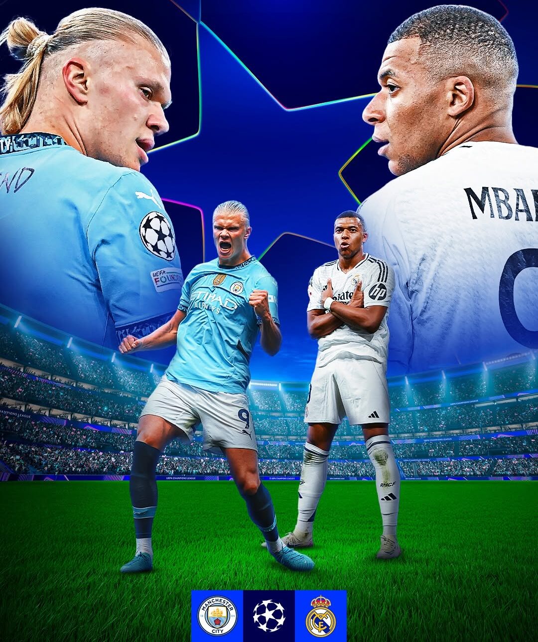 Jadwal Lengkap Fase Gugur Liga Champions 2024/2025: Duel Sengit Manchester City vs Real Madrid