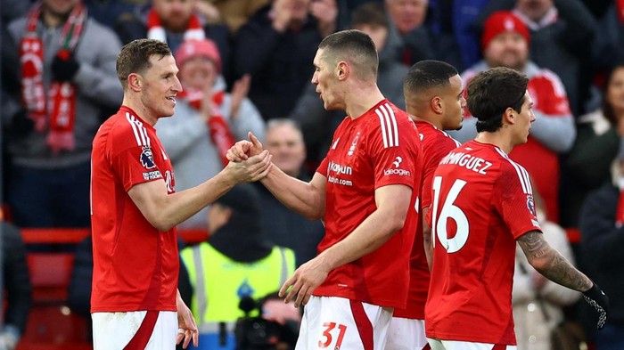 Nottingham Forest Pesta Gol 7-0, Brighton Jadi Korban Terbaru