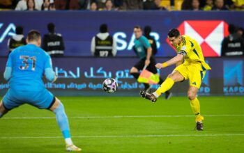 Al Nassr Ditahan Imbang Al Shabab 2-2, Cristiano Ronaldo Cetak Gol Namun Gagal Menang